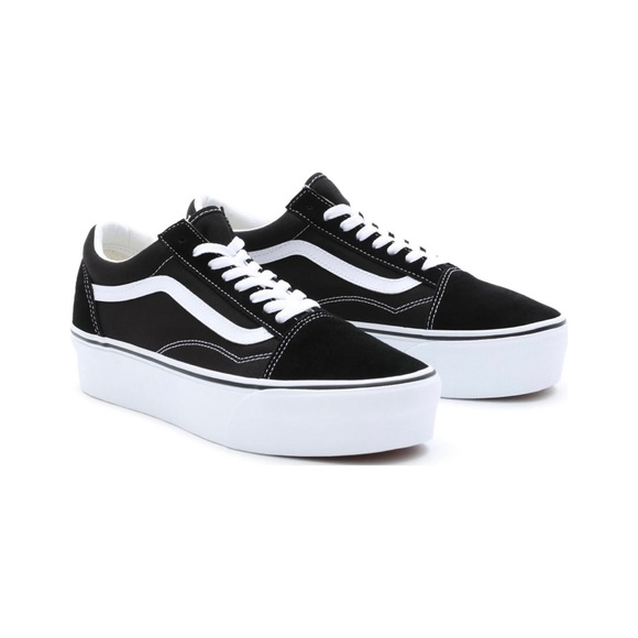 Vans Old Skool Classic womens Stackform. Wore maybe 3 times. Black & white. - Picture 3 of 7